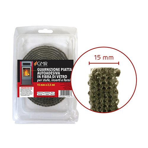 FF    GUARNIZIONE PIATTA AUTOADESIVA PER STUFE 15 mm