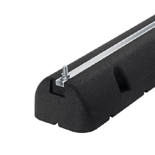 ARTIP 2 PZ SUPPORTI A PAVIMENTO IN GOMMA NERA L. 600 x P. 160 x  H. 95 mm