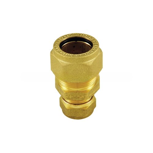 TIEMM RACCORDO DRITTO DOPPIO INOX RAME EASYSOLAR DN 25 x 22/18