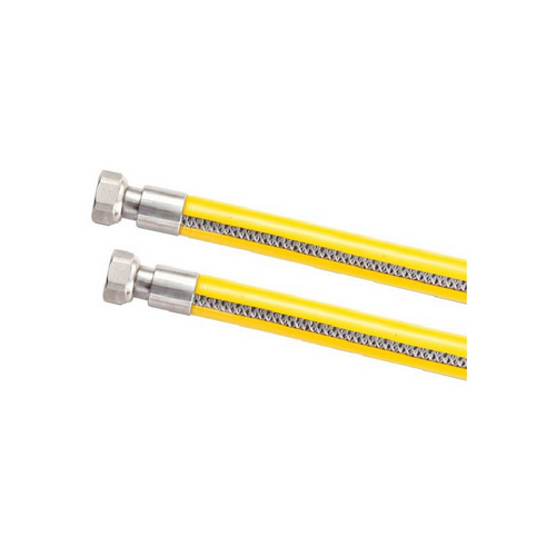 DEBOR TUBO FLESSIBILE IN ACCIAIO PER GAS FF cm 100 1/2x1/2