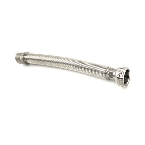 ATON  FLESSIBILE INOX RACCORDO IN OTTONE PER ACQUA MF mm 500/1000 12- 1/2x1/2
