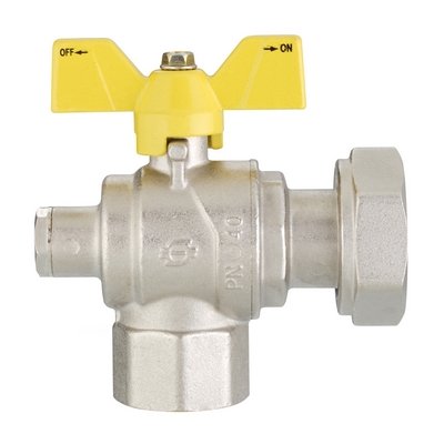 FIV 424-5307-0506 VALVOLA A SFERA GAS A SQUADRA FUTURGAS FEMMINA-DADO GIREVOLE