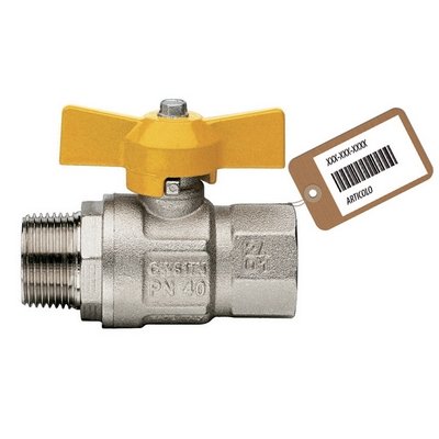 FAIDF 424-601F-05 VALVOLA A SFERA GAS MF A FARFALLA MOD. LONDON F-BRICO