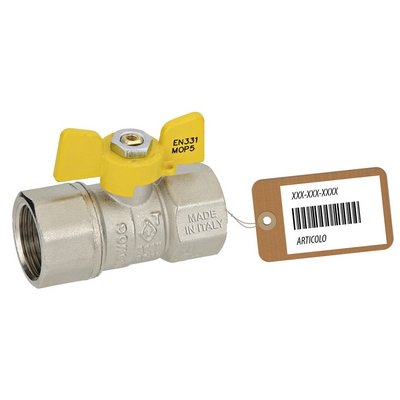 FAIDF 424-700F-05 VALVOLA A SFERA GAS FF CON FARFALLA MOD. DAKOTA F-BRICO
