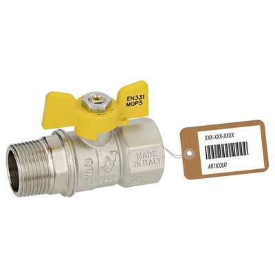FAIDF 424-701F-05 VALVOLA A SFERA GAS MF A FARFALLA MOD. DAKOTA F-BRICO