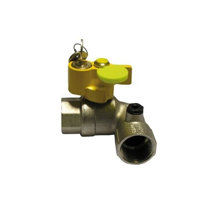 ENOLG 424-9007-06 VALVOLA A SFERA GAS FF A SQUADRA CON SERRATURA