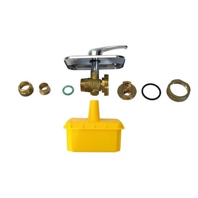 ENOLG 424-930-221818 RUBINETTO A SFERA PER GAS CON SDOPPIATORE