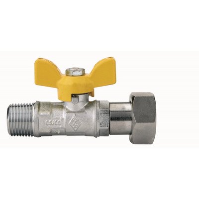 RB 424-R9083-04 VALVOLA A SFERA PER GAS FILETTATURA MASCHIO CON GIRELLO