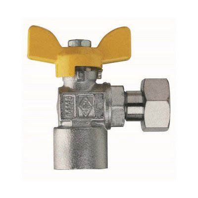 RB 424-R9088-04 VALVOLA A SFERA PER GAS A SQUADRA FIL. FEMMINA CON GIRELLO