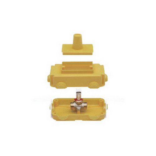 RB 424-R9390-0518 VALVOLA A SFERA GAS CON SCATOLA ISPEZIONABILE DA INCASSO