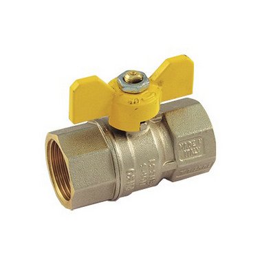 TIEMM 424-T2370G-06 VALVOLA A SFERA PER GAS FF CON LEVA FARFALLA