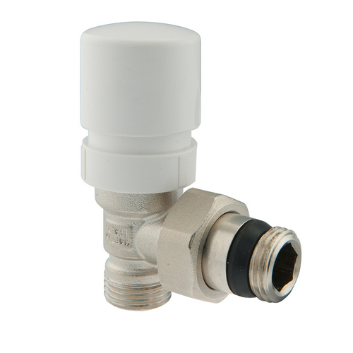 TDMB  VALVOLA AD ANGOLO TERMOSTATIZZABILE CON PREREGOLAZIONE VATS GC 1/2