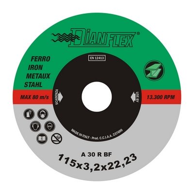 DH 507-IDF-11510 DISCO ABRASIVO PER FERRO