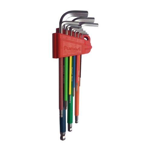 FUMA  SET CHIAVE A BRUGOLA ESAG-BALL 1,5-2-2,5-3-4-5-6-8-10mm