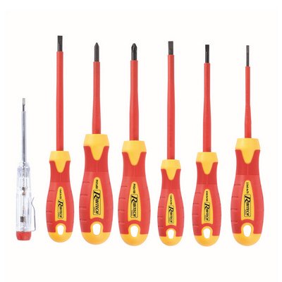 RIBIM 508-RK7EL SET DI 7 CACCIAVITI DA ELETTRICISTA