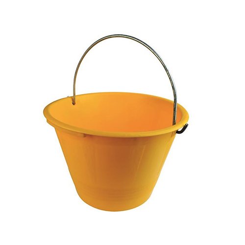 FF 600-F239013 CALDARELLA SECCHIO IN PLASTICA PESANTE GIALLA