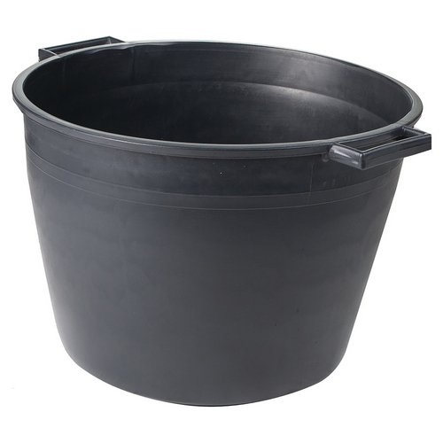 FF    CASSA MACERIE TONDA IN PP NERO LT.40 mm 450x350x355