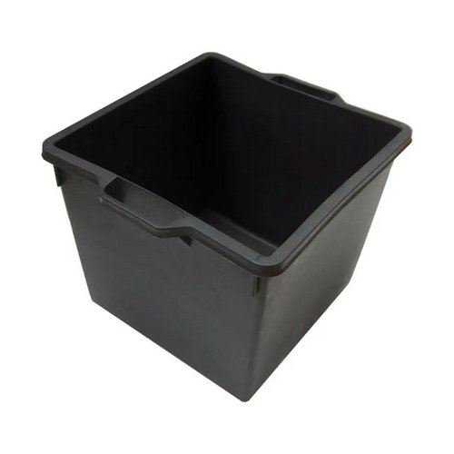 FF    CASSA MACERIE QUADRATA IN PP NERO LT.40 mm 400x400x330
