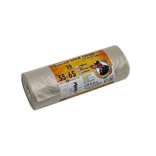 senza 600-LP30-T5565 20 PZ SACCHI LEGA E CHIUDI C/LACCIO SPESSORE 18 MY