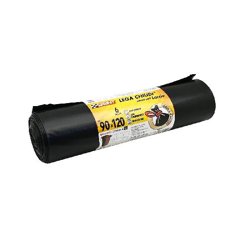 senza 600-LP33-T90120 6 PZ SACCHI LEGA E CHIUDI C/LACCIO 80 MY