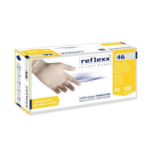 REFLE 600-RR46-XL 100 PZ GUANTI IN LATTICE SENZA POLVERE R46