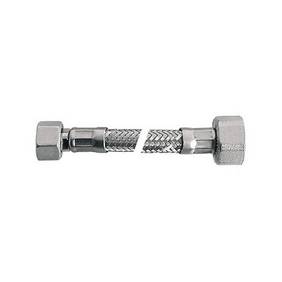 DH F221-IN015G-F33 FLESSIBILE INOX MOD. LUX NORMALE CM. 15 CON GUARNIZIONE