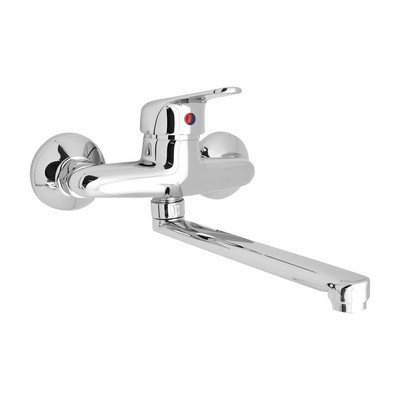HYDRA H235-R350 MONOCOMANDO LAVELLO A MURO SERIE INES (HydrAll)