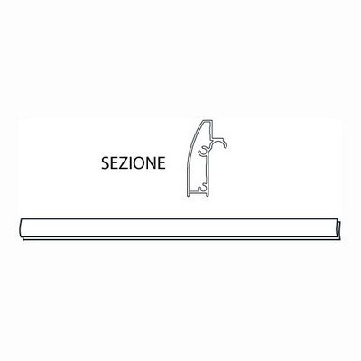 DH R100-A300-70 RICAMBIO PROFILO ORIZZONTALE LINEA OXYGEN AD ANGOLO