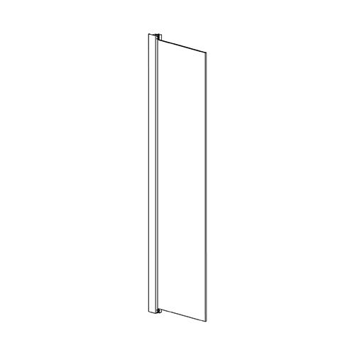 DH    VETRO FISSO ASSEMBLATO PER BOX KENYA mm 1985x555x5