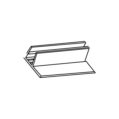 DH    COPPIA GUARNIZIONI A BAFFO PER VETRO TRASPARENTE PER BOX KENYA mm 1920 / 1973