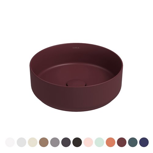 NYMO  LAVABO D'APPOGGIO ROTONDO INFINITY Nero Opaco L. 36 cm