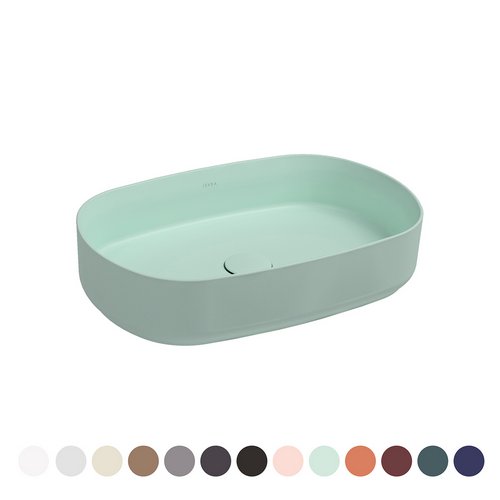 NYMO  LAVABO D'APPOGGIO OVALE INFINITY Salmone Opaco  L. 55 cm