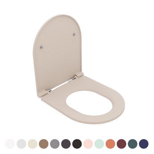 NYMO  SEDILE WC SOFT CLOSE INFINITY PER SOSPESO Tortora Opaco