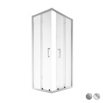 DHIMP 1 LATO PER DOCCIA ANGOLARE CRISTALLO LINEA ESSENTIAL cm 118-120 Ap.49 P.Cr V.StampC