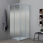 KINED - LATO SINGOLO PORTA DOCCIA SCORREVOLE FAST PLUS CRISTALLO