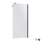 DHIMP WALK-IN ASSEMBLATO LINEA MAJESTIC cm 80 Vetro Bronze Prof.Nero