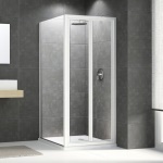 DIANKAMIN - PORTA DOCCIA A SOFFIETTO LIBRO TRIS LUX ACRILICO