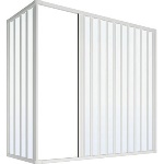 DIANHIDRO - BOX VASCA SOFFIETTO 2 LATI RIDUCIBILE MOD. MERY LUX