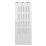 DIANHIDRO - PORTA D'ARREDO PER INTERNO A SOFFIETTO CON VETRO MOLATO BIANCO