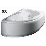 GLADH - VASCA IDROMASSAGGIO ANGOLARE MOD. GRAZIA CON PANNELLO