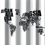 DIANHIDRO - TENDA PER DOCCIA 2 LATI IN TESSUTO CM.180X200 Mondo Bianco Nero