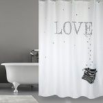 SPIRE - TENDA PER DOCCIA IN TESSUTO POLIESTERE LOVE
