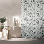 SPIRE - TENDA PER DOCCIA IN TESSUTO POLIESTERE BRUNSWICK