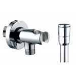 BOSSI - SUPPORTO DOCCIA CON ARRESTO ACQUA + FLESSIBILE OTTONE