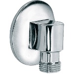 BOSSI - CURVA DA INCASSO IN OTTONE CON ROSONE 1/2