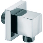 BOSSI - PRESA D'ACQUA QUADRA IN OTTONE CON ROSONE 1/2