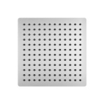 DH - SOFFIONE DOCCIA QUADRO ULTRA SLIM ACCIAIO INOX