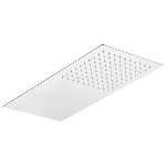 MARIA - SOFFIONE 1 GETTO RETTANGOLARE ULTRA PIATTO ACCIAIO INOX