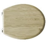 Gheginonline - SEDILE WC UNIVERSALE IN LEGNO ACERO