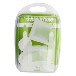 FAIDF - COPPIA SUPPORTI PER SEDILI IN PVC CON VITI IN PLASTICA BLISTER